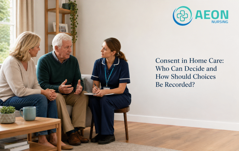 Consent in home care discussion led by the person receiving support